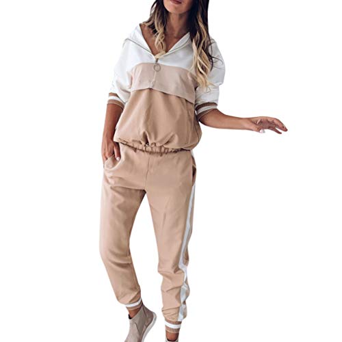 MOVERV Conjuntos de Deporte Chándal para Mujer,Chandal Conjunto para Mujer Moda Casual Conjuntos Deportivos Manga Larga Sudadera con Capucha Pantalones 2pcs Plus Size MOVERV Conjuntos de Deporte Chándal para Mujer,Chandal Conjunto para Mujer Moda Casual Conjuntos Deportivos Manga Larga Sudadera con Capucha Pantalones 2pcs Plus Size