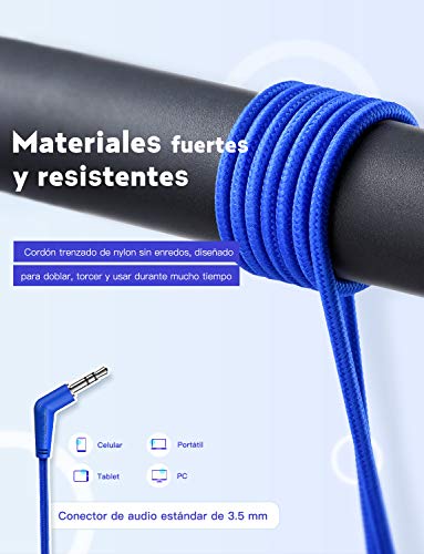 MPOW CHE1 Auriculares para Niños, Límite de Volumen de 94dB, Diseño Plegable Único, Ligero, Ajustable, Cable de Nylon. Duradero, Cómodo, Audio Jack de 3,5 mm, Auriculares Infantile, Cascos Musica