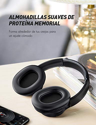 Mpow H7 Cascos Bluetooth Diadema, 25hrs de Reproducir, Hi Fi Sonido, Cascos Bluetooth Inalámbricos con Micrófono Incorporado, Auriculares Bluetooth Diadema para TV, Móvil, PC, Negro Mpow H7 Cascos Bluetooth Diadema, 25hrs de Reproducir, Hi Fi Sonido, Cascos Bluetooth Inalámbricos con Micrófono Incorporado, Auriculares Bluetooth Diadema para TV, Móvil, PC, Negro