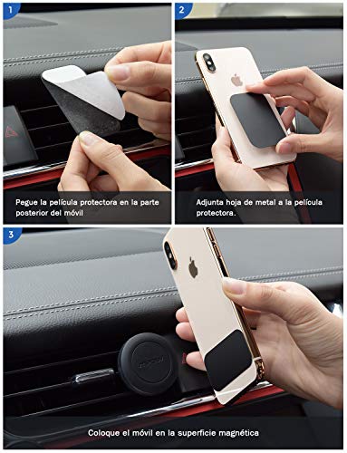 Mpow Soporte Móvil Coche, Soporte Magnético Rejillas, con Iman (2 Pack) para Rejillas Aire Coche Iman para iPhone Xs/XS MAX/XR/X 8/8 Plus/7, Galaxy Note9/8/S8/S8 Edge/S7, Smartphone, Huawei y ect Mpow Soporte Móvil Coche, Soporte Magnético Rejillas, con Iman (2 Pack) para Rejillas Aire Coche Iman para iPhone Xs/XS MAX/XR/X 8/8 Plus/7, Galaxy Note9/8/S8/S8 Edge/S7, Smartphone, Huawei y ect