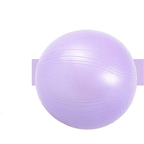 MQSS - Pelota de parto y parto de embarazo, pelota de yoga de ejercicio, balón de equilibrio antideslizante para entrenamiento, yoga, entrenamiento, color Morado, tamaño 55 cm MQSS - Pelota de parto y parto de embarazo, pelota de yoga de ejercicio, balón de equilibrio antideslizante para entrenamiento, yoga, entrenamiento, color Morado, tamaño 55 cm