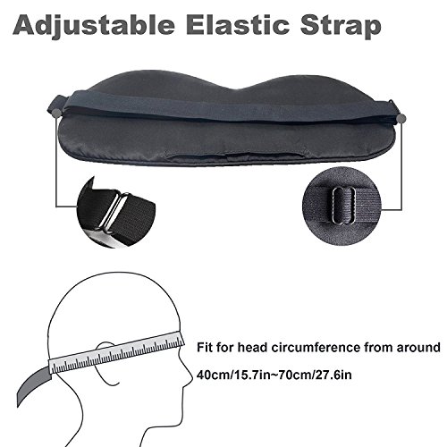 MSSilk - Antifaz para dormir de tamaño extragrande, hecho de seda pura, diseño de brocado, transpirable, con bolsa y tapones para los oídos MSSilk - Antifaz para dormir de tamaño extragrande, hecho de seda pura, diseño de brocado, transpirable, con bolsa y tapones para los oídos