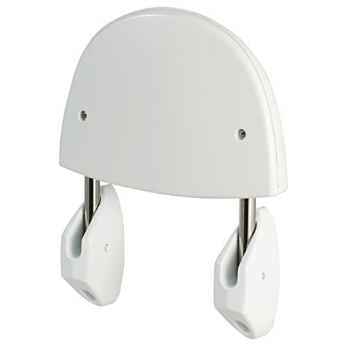 MSV MS095 - Asiento Mural abatible para Ducha, Acero, Color Blanco MSV MS095 - Asiento Mural abatible para Ducha, Acero, Color Blanco