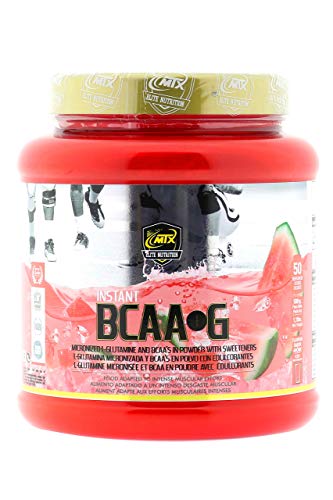 MTX nutrition BCAA'S + G R.GOLD [500 g.] Sandia - Aminoácidos PREMIUM de Cadena Ramificada (50%) + L- Glutamina (50%) KIOWA_Quality en polvo.