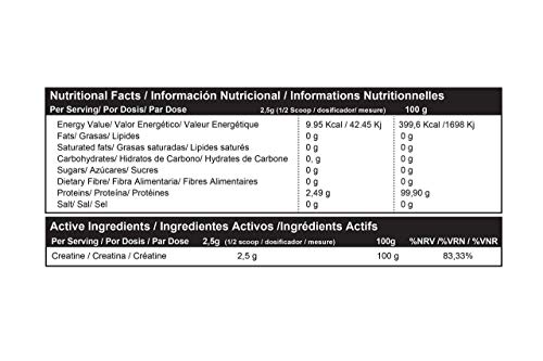 MTX nutrition CREATINE R.GOLD [504 gr] Neutro - Creatina Monohidrato PREMIUM sin aditivos. La creatina Incrementa la fuerza y a hipertrofia muscular, así como la ganancia de masa libre de grasa.