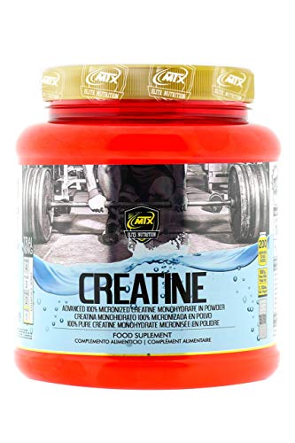 MTX nutrition CREATINE R.GOLD [504 gr] Neutro - Creatina Monohidrato PREMIUM sin aditivos. La creatina Incrementa la fuerza y a hipertrofia muscular, así como la ganancia de masa libre de grasa.