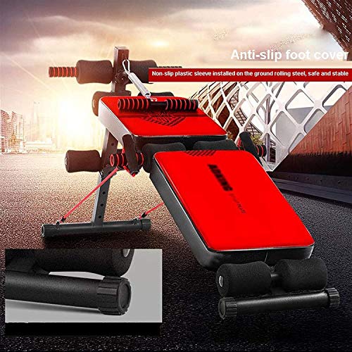 MU Banco de Peso Banco Plegable Inclinado Plano de Inclinación para Entrenamiento de Cuerpo Completo con Asiento Respaldo Más Amplio,Rojo MU Banco de Peso Banco Plegable Inclinado Plano de Inclinación para Entrenamiento de Cuerpo Completo con Asiento Respaldo Más Amplio,Rojo