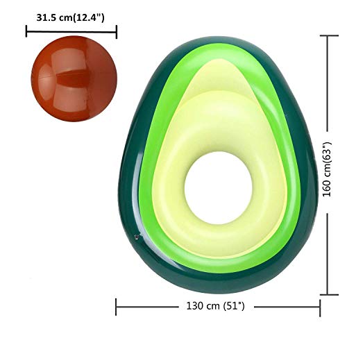 Much-Green Flotador Aguacate Gigante Hinchable Juguete Flotante Barco Inflación para Piscina,Playa flotación para Adultos Niños Juguetes de Agua Verano Fiesta (Aguacate,160 * 130 * 40 cm) Much-Green Flotador Aguacate Gigante Hinchable Juguete Flotante Barco Inflación para Piscina,Playa flotación para Adultos Niños Juguetes de Agua Verano Fiesta (Aguacate,160 * 130 * 40 cm)