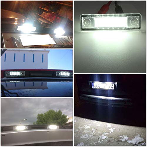 MuChangZi 2 Unids 6000 K 18 Leds Coche Luces de Matrícula 12 V Lámpara Blanca Número de Placa para O/Pel Corsa B Astra F G Omega Zafira Signum V MuChangZi 2 Unids 6000 K 18 Leds Coche Luces de Matrícula 12 V Lámpara Blanca Número de Placa para O/Pel Corsa B Astra F G Omega Zafira Signum V