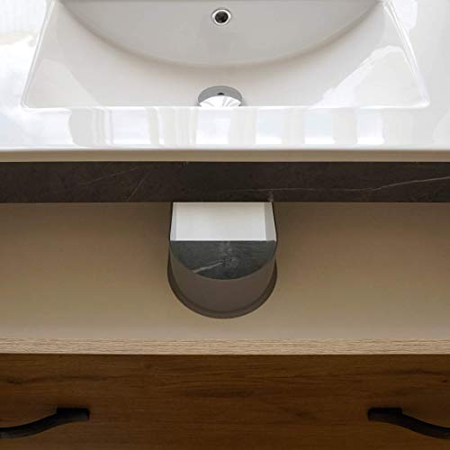 Mueble baño Moderno Combia Elegante imitación mármol con Espejo y Lavabo cerámica 81x47