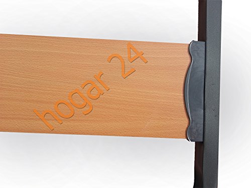 MUEBLIX | Somier para Cama 135 x 190 cm | Con Patas | Madera de Chopo y Estructura de Tubos de Acero | Para Cama Matrimonio MUEBLIX | Somier para Cama 135 x 190 cm | Con Patas | Madera de Chopo y Estructura de Tubos de Acero | Para Cama Matrimonio