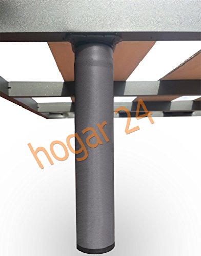 MUEBLIX | Somier para Cama 135 x 190 cm | Con Patas | Madera de Chopo y Estructura de Tubos de Acero | Para Cama Matrimonio MUEBLIX | Somier para Cama 135 x 190 cm | Con Patas | Madera de Chopo y Estructura de Tubos de Acero | Para Cama Matrimonio