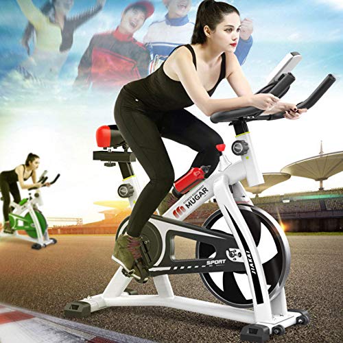 Mugar - Bicicleta estática de Spinning Deportiva para Estudio, MG-500 Modelo 2020 Entrenamiento en Interiores, Fitness, Cardiovascular, Ciclismo, hogar, Gimnasio, Monitor LED