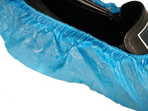 MUHWA CSC Blue CPE-Fundas Desechables para Zapatos (100 Unidades, 2,5 g), Unisex, Azul, 1639cm