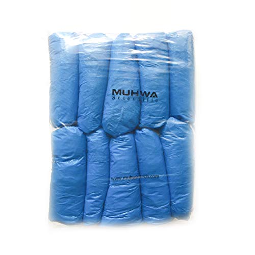 MUHWA CSC Blue CPE-Fundas Desechables para Zapatos (100 Unidades, 2,5 g), Unisex, Azul, 1639cm