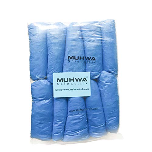 MUHWA CSC Blue CPE-Fundas Desechables para Zapatos (100 Unidades, 2,5 g), Unisex, Azul, 1639cm MUHWA CSC Blue CPE-Fundas Desechables para Zapatos (100 Unidades, 2,5 g), Unisex, Azul, 1639cm
