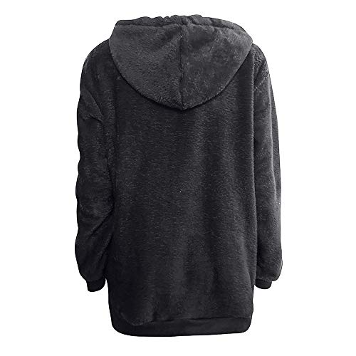 Mujer Caliente y Esponjoso Tops Chaqueta SuƩter Abrigo Jersey Mujer OtoƱo-Invierno Talla Grande Hoodie Sudadera con Capucha riou Mujer Caliente y Esponjoso Tops Chaqueta SuƩter Abrigo Jersey Mujer OtoƱo-Invierno Talla Grande Hoodie Sudadera con Capucha riou