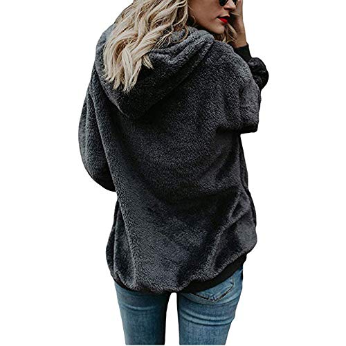 Mujer Caliente y Esponjoso Tops Chaqueta SuƩter Abrigo Jersey Mujer OtoƱo-Invierno Talla Grande Hoodie Sudadera con Capucha riou Mujer Caliente y Esponjoso Tops Chaqueta SuƩter Abrigo Jersey Mujer OtoƱo-Invierno Talla Grande Hoodie Sudadera con Capucha riou