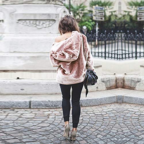 Mujer Caliente y Esponjoso Tops Chaqueta Suéter Abrigo Jersey Mujer Otoño-Invierno Talla Grande Hoodie Sudadera con Capucha riou (Rosa, S) Mujer Caliente y Esponjoso Tops Chaqueta Suéter Abrigo Jersey Mujer Otoño-Invierno Talla Grande Hoodie Sudadera con Capucha riou (Rosa, S)