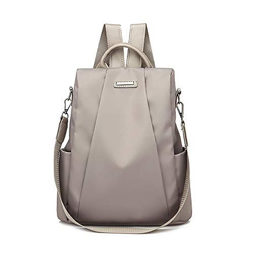 Mujer Mochila de viaje femenina Bolsa de viaje antirrobo Mochila de tela Oxford Sencilla y elegante casual bolso cuero bandolera moda cuero backpack Mujer Mochila de viaje femenina Bolsa de viaje antirrobo Mochila de tela Oxford Sencilla y elegante casual bolso cuero bandolera moda cuero backpack