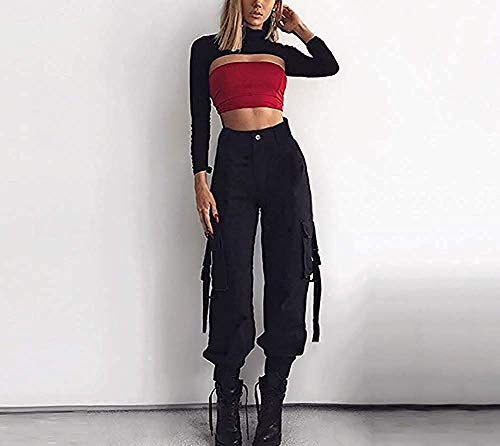 Mujer Pantalones Sueltos Deportivos Pantalones Casuales de Mujer Pantalones Cargo para Mujer Pantalones Largos de Cintura Alta de Moda para Baile Hip Hop Ocio Deportes al Aire Libre Mujer Pantalones Sueltos Deportivos Pantalones Casuales de Mujer Pantalones Cargo para Mujer Pantalones Largos de Cintura Alta de Moda para Baile Hip Hop Ocio Deportes al Aire Libre