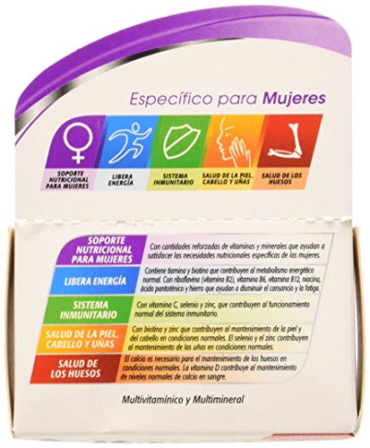 Multicentrum Mujer, Complemento Alimenticio con 13 Vitaminas y 11 Minerales, para Mujeres a partir de 18 años - 30 Comprimidos