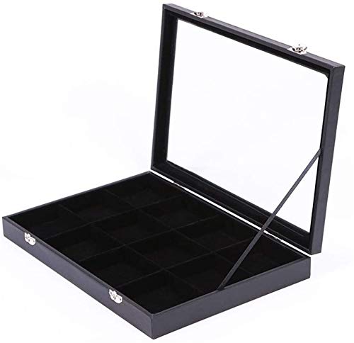 Multifunción Organizador de escritorio, Bandeja de almacenamiento Caja de anillo Organizador 12 Ranura joyería clásica del sostenedor del Caso Sostiene mancuernas de la joyería anillos collares pulser Multifunción Organizador de escritorio, Bandeja de almacenamiento Caja de anillo Organizador 12 Ranura joyería clásica del sostenedor del Caso Sostiene mancuernas de la joyería anillos collares pulser