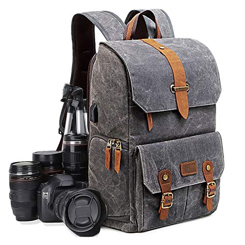 Multifuncional Mochila Camping para Cámara,Antirrobo Mochila Viaje de DSLR/Réflex Impermeable,Mochila Casual Fotográfica Vintage para Laptop/Accesorio/Digital,Compatible con Canon Nikon Sony Multifuncional Mochila Camping para Cámara,Antirrobo Mochila Viaje de DSLR/Réflex Impermeable,Mochila Casual Fotográfica Vintage para Laptop/Accesorio/Digital,Compatible con Canon Nikon Sony