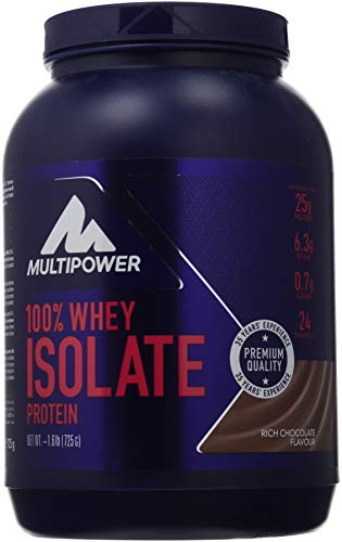 Multipower 100% Whey Isolate, Sabor Rich Chocolate - 725 gr