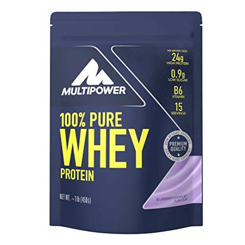 Multipower 100% Whey Protein Blueberry Yoghurt - 450 gr Multipower 100% Whey Protein Blueberry Yoghurt - 450 gr