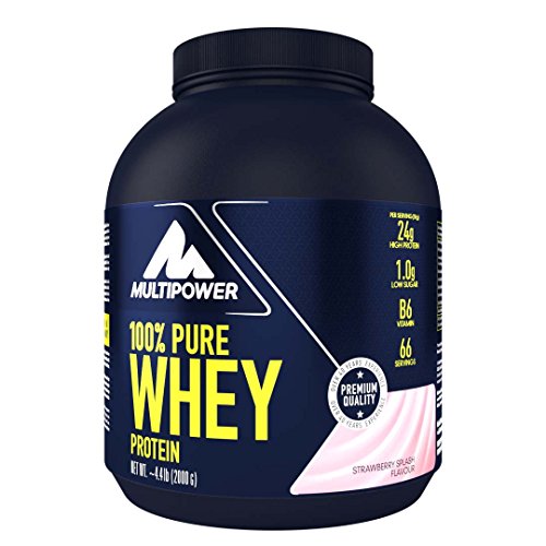 Multipower 100% Whey Protein, Sabor Strawberry Splash - 2000 gr Multipower 100% Whey Protein, Sabor Strawberry Splash - 2000 gr