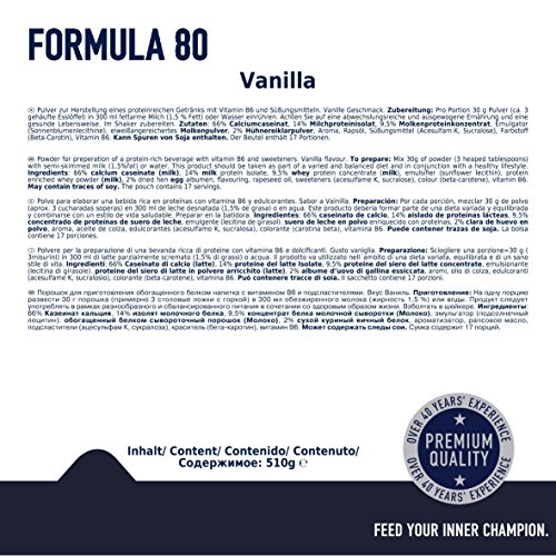 Multipower Formula 80, Sabor Vanilla Cream - 510 gr