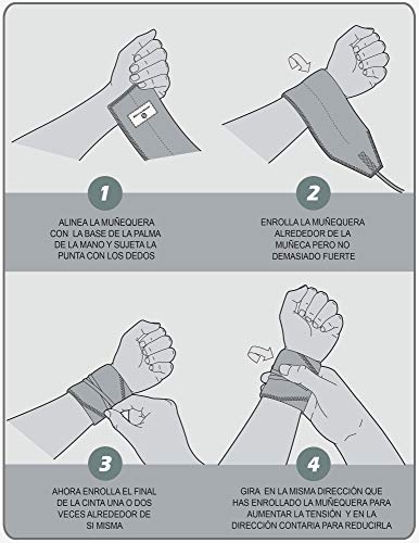 Muñequeras Deportivas Ajustables Tela Ripstop (Anti Rasgaduras) Strength Wrist Wraps Crossfit Powerlifting Bodybuilding Gimnasia Olímpica Hombre Mujer Muñequeras Deportivas Ajustables Tela Ripstop (Anti Rasgaduras) Strength Wrist Wraps Crossfit Powerlifting Bodybuilding Gimnasia Olímpica Hombre Mujer