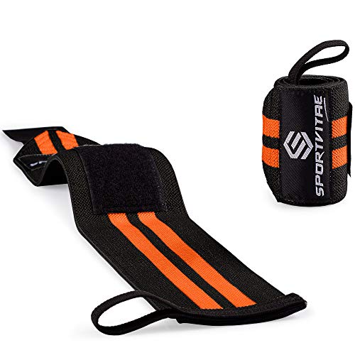 Muñequeras Deportivas Profesionales (UN PAR) Hombre y Mujer 45cm, Resistentes, Ideales para Gimnasio, Crossfit, Levantamiento de Pesas, Calistenia, Fitness, Musculación, Powerlifting Wrist Wraps