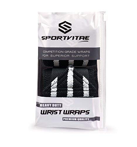 Muñequeras Deportivas Profesionales (UN PAR) Hombre y Mujer 45cm, Resistentes, Ideales para Gimnasio, Crossfit, Levantamiento de Pesas, Calistenia, Fitness, Musculación, Powerlifting Wrist Wraps