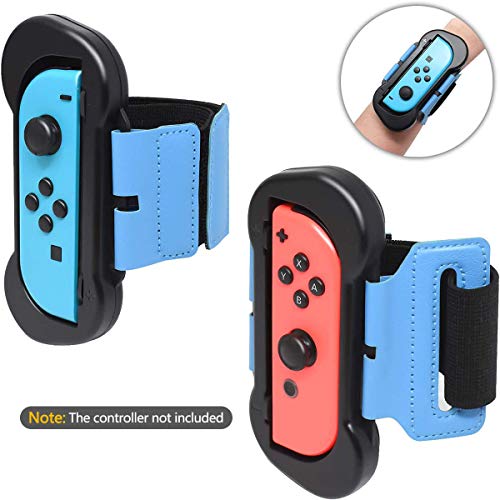 Muñequeras para Just Dance 2021/2020 / 2019 Compatible con Nintendo Switch, 2 Piezas Correa de Muñeca Elástica Ajustable para Joy con Controller, Dos Tamaños para Adultos y Niños Muñequeras para Just Dance 2021/2020 / 2019 Compatible con Nintendo Switch, 2 Piezas Correa de Muñeca Elástica Ajustable para Joy con Controller, Dos Tamaños para Adultos y Niños