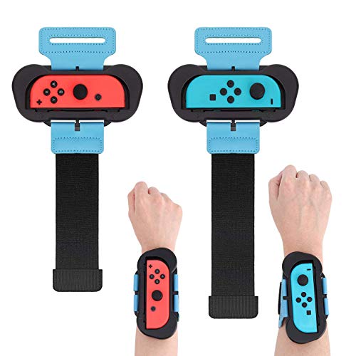 Muñequeras para Just Dance 2021/2020 / 2019 Compatible con Nintendo Switch, 2 Piezas Correa de Muñeca Elástica Ajustable para Joy con Controller, Dos Tamaños para Adultos y Niños Muñequeras para Just Dance 2021/2020 / 2019 Compatible con Nintendo Switch, 2 Piezas Correa de Muñeca Elástica Ajustable para Joy con Controller, Dos Tamaños para Adultos y Niños