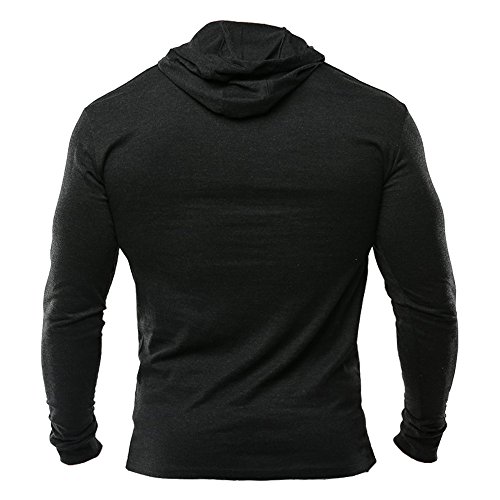 Muscle Alive Deportes Hombres Gimnasio Culturismo Sudaderas de con Capucha Fitness Chándales