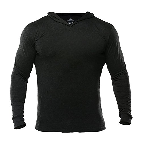 Muscle Alive Deportes Hombres Gimnasio Culturismo Sudaderas de con Capucha Fitness Chándales