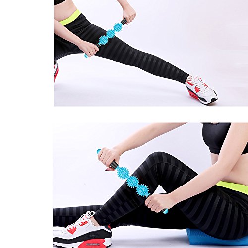 Muscle Roller Stick, Masaje deportivo Roller Stick para dolores musculares, calambres liberadores, tensión en la espalda, miofascial, dolor en los puntos gatillo, piernas, ácido láctico, nudos