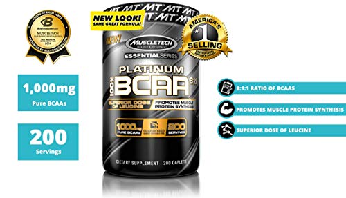 Muscletech Platinum BCAA 8.1.1 Suplemento - 200 Cápsulas Muscletech Platinum BCAA 8.1.1 Suplemento - 200 Cápsulas