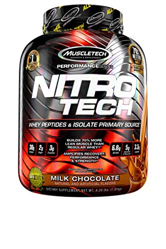 Muscletech Suplemento para Deportistas Nitro Tech Performance Series, Sabor de Chocolate - 1800 gr