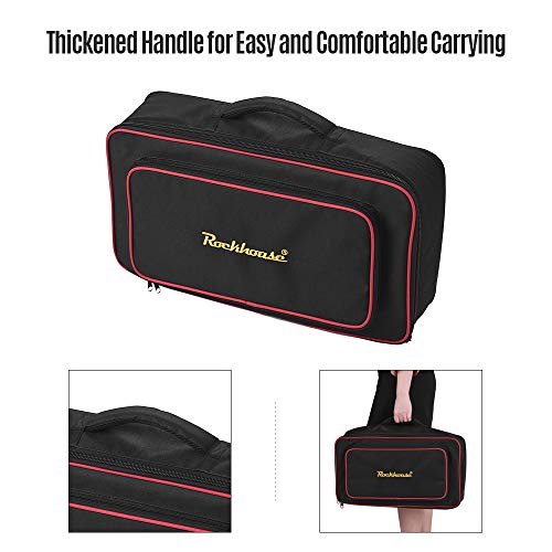 Muslady Bolsa de Pedalera, Estuche para Guitarra Pedal, Mano Portátil Talla Grande Tejido a Prueba de Abrasión Accesorios para Guitarra