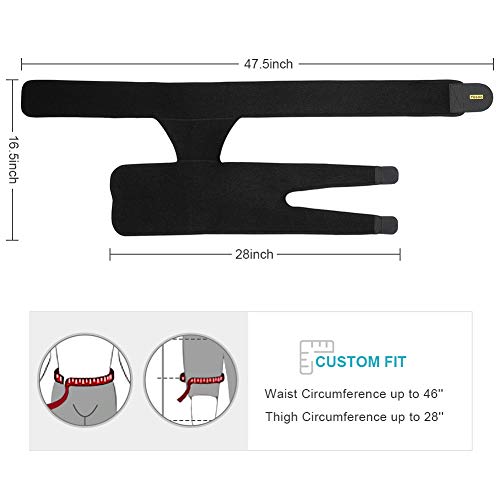 Muslera Soporte muslo, Soporte de Compresión para Cadera, Soporte para Ingle del Muslo, Manga de Compresión Muslo para Cuádriceps, Lesiones en las Articulaciones, Tensión Muscular Hombres Mujeres Muslera Soporte muslo, Soporte de Compresión para Cadera, Soporte para Ingle del Muslo, Manga de Compresión Muslo para Cuádriceps, Lesiones en las Articulaciones, Tensión Muscular Hombres Mujeres