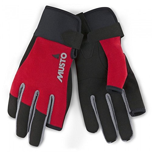 Musto Essential Sailing Long Finger Glove True Red-M