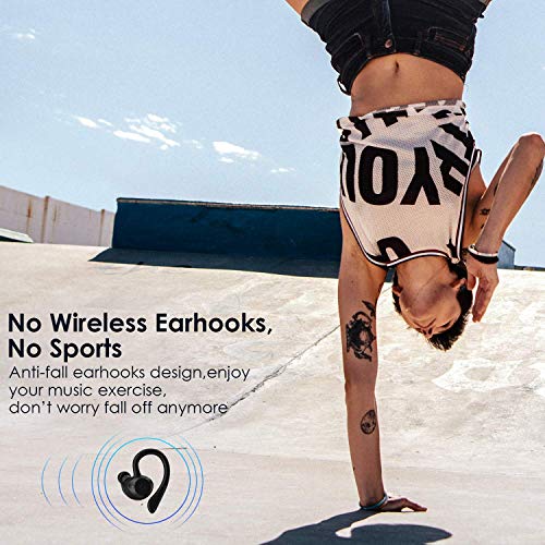 Muzili Auriculares Bluetooth Deportivos V5.0 IPX7 Impermeable Auriculares Bluetooth Inalambricos Movil 36H Tiempo de Reprodución Sonido Estéreo con Microfono Incorporado Caja de Carga Muzili Auriculares Bluetooth Deportivos V5.0 IPX7 Impermeable Auriculares Bluetooth Inalambricos Movil 36H Tiempo de Reprodución Sonido Estéreo con Microfono Incorporado Caja de Carga