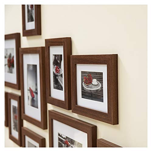 Muzilife Collage Marco de Fotos 11Pcs con Passepartout Moderno Picture Wall Nature Deco casero 8pcs 13x18cm + 3pcs 20x25cm (Marrón) Muzilife Collage Marco de Fotos 11Pcs con Passepartout Moderno Picture Wall Nature Deco casero 8pcs 13x18cm + 3pcs 20x25cm (Marrón)