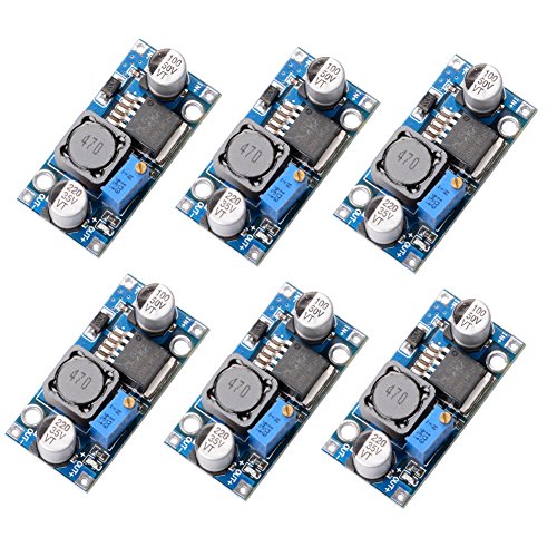 Muzoct 6paquetes LM2596 DC a DC Buck Converter 3.0 – 40V to 1,5 – 35V Fuente de Alimentación Paso Abajo Módulo Convertidor