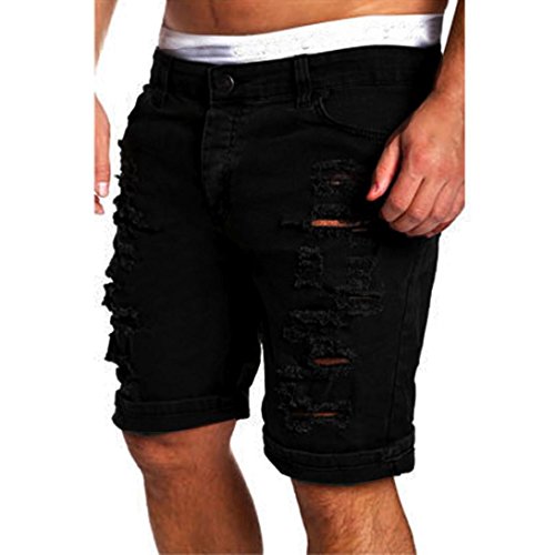 MVPKK Pantalones Cortos de Algodón Hombre Pantalones Cortos Agujero Hombre Bermudas Vaqueras Hombre Bañadores Cortos Hombre Bermudas Playa Talla Grande Shorts Hombre Deporte Bermudas Deportivas