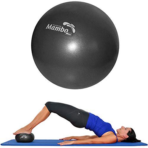 Mvs Bola 17-19 cm suave + 2 tapones + pajita, pilates gimnasia Yoga Gym Soft Over Ball - Negro